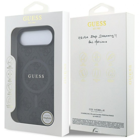 Guess 4G Ring Classic Logo MagSafe case for iPhone 17 Air - black