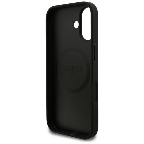 Guess 4G Ring Classic Logo MagSafe case for iPhone 17 - black