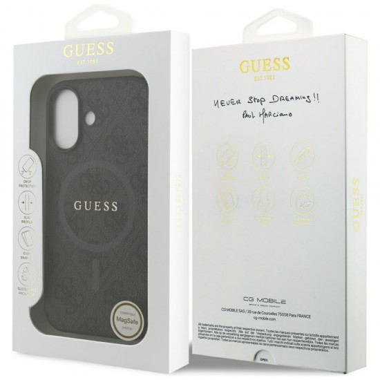 Guess 4G Ring Classic Logo MagSafe case for iPhone 17 - black