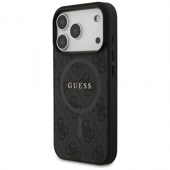 Guess 4G Ring Classic Logo MagSafe case for iPhone 17 Pro - black