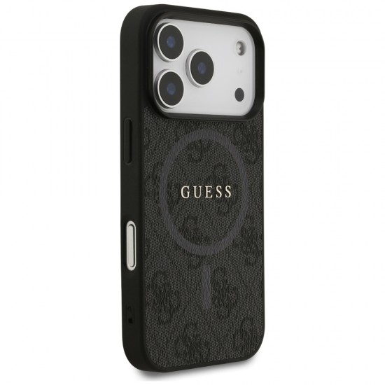 Guess 4G Ring Classic Logo MagSafe case for iPhone 17 Pro - black
