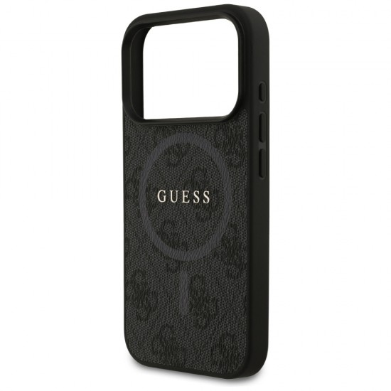 Guess 4G Ring Classic Logo MagSafe case for iPhone 17 Pro - black