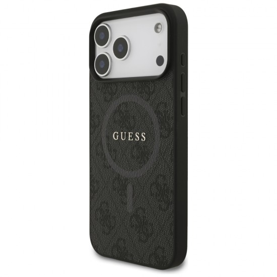 Guess 4G Ring Classic Logo MagSafe case for iPhone 17 Pro Max - black