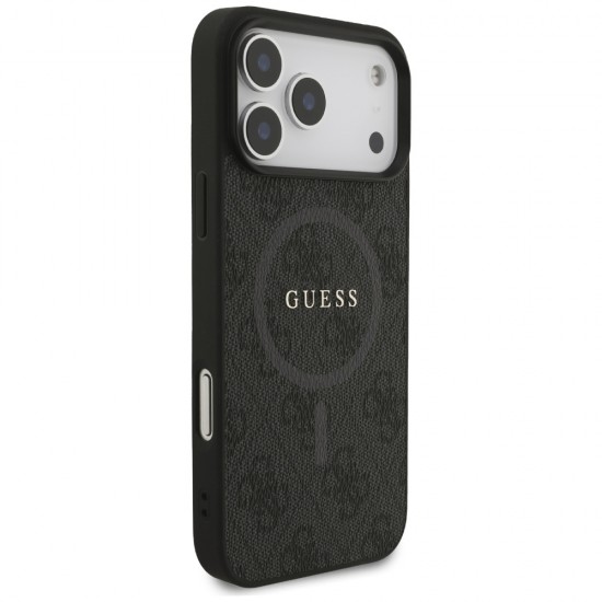 Guess 4G Ring Classic Logo MagSafe case for iPhone 17 Pro Max - black