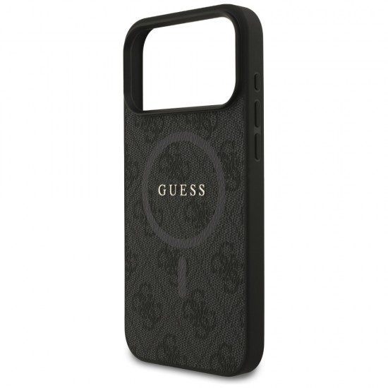 Guess 4G Ring Classic Logo MagSafe case for iPhone 17 Pro Max - black