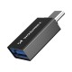 Wozinsky W10GY1S USB-C - USB-A 3.2 10Gb/s Adapter - Black