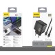 Dudao A28C 45W GaN Wall Charger + USB-C Cable - Black