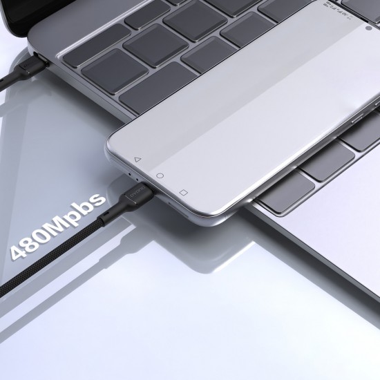 Dudao L9X 30W USB-C - Lightning Cable 1m - Black