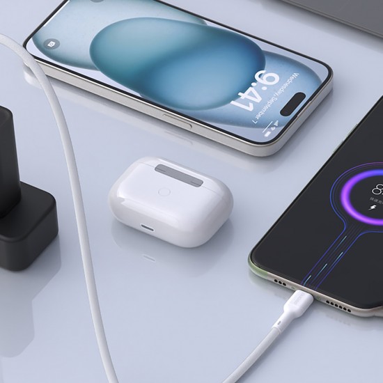 Dudao L9T 5A USB-A - USB-C Cable 1m - White