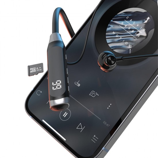 Dudao U5 Max Bluetooth Neckband Wireless Headphones - Black