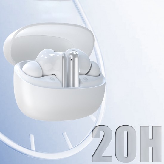 Dudao U21 TWS ANC ENC Bluetooth Wireless Headphones - White