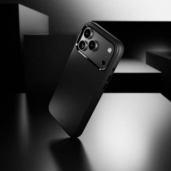 Puro Icon Mag Pro Liquid Silicone Case for iPhone 17 Pro Max, MagSafe Compatible, with Camera Protection and Aluminum Buttons - Black