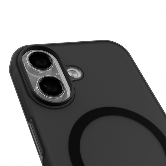Puro Daylight Magsafe Compatible Silicone Case for iPhone 17 - Translucent Black