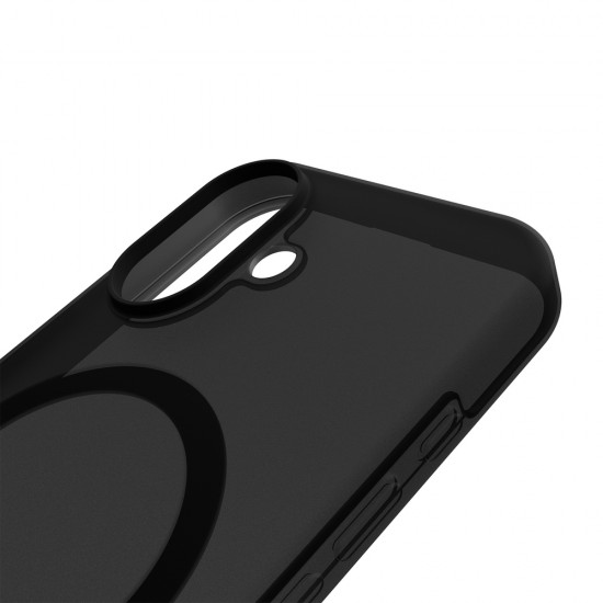 Puro Daylight Magsafe Compatible Silicone Case for iPhone 17 - Translucent Black