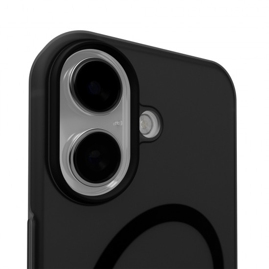 Puro Daylight Magsafe Compatible Silicone Case for iPhone 17 - Translucent Black