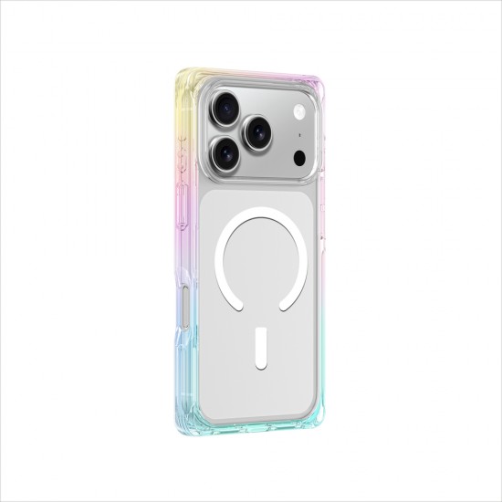 AmazingThing Omni case for iPhone 17 Pro compatible with MagSafe - transparent-rainbow