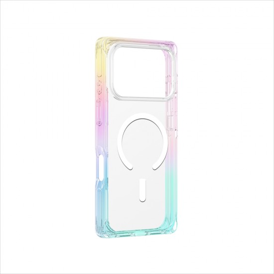 AmazingThing Omni case for iPhone 17 Pro compatible with MagSafe - transparent-rainbow