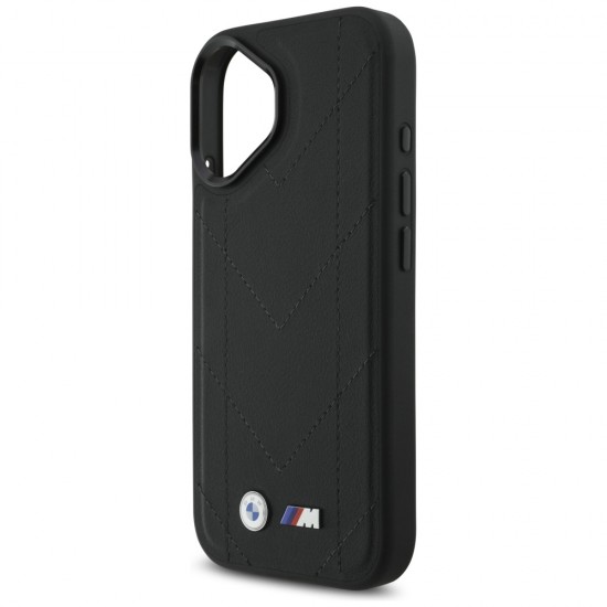 BMW M Quilted Logo MagSafe iPhone 17 Case - Black