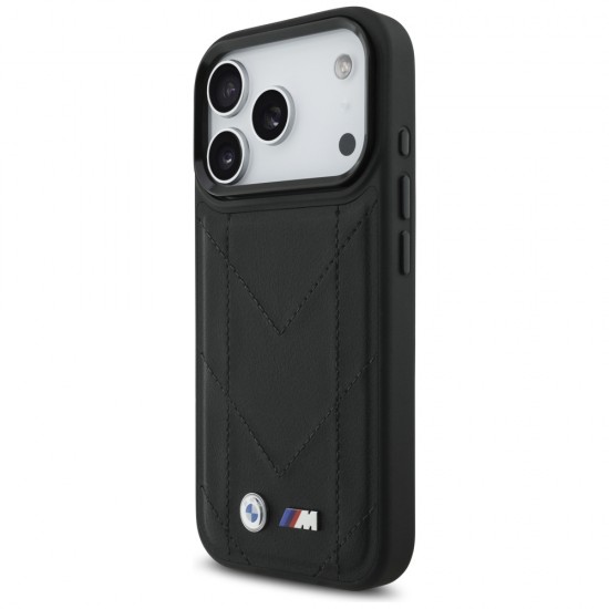 BMW M Quilted Logo MagSafe Case for iPhone 17 Pro - Black
