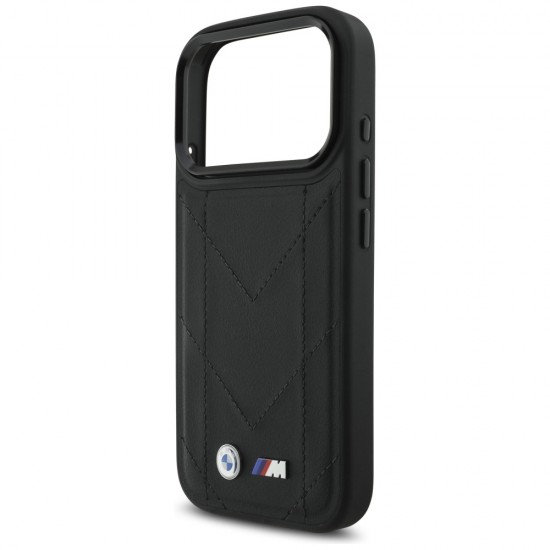 BMW M Quilted Logo MagSafe Case for iPhone 17 Pro - Black