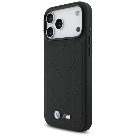 BMW M Quilted Logo MagSafe Case for iPhone 17 Pro Max - Black