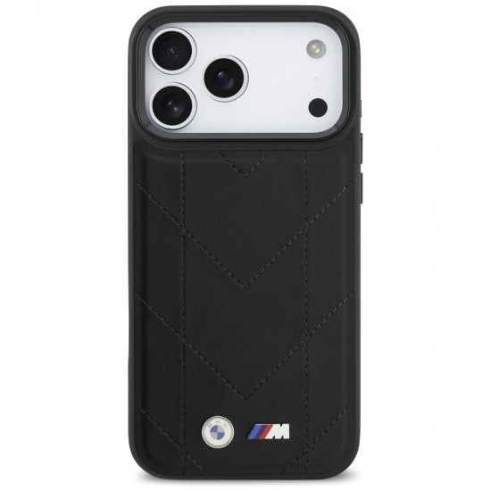 BMW M Quilted Logo MagSafe Case for iPhone 17 Pro Max - Black