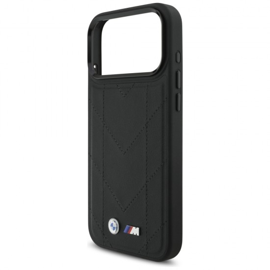 BMW M Quilted Logo MagSafe Case for iPhone 17 Pro Max - Black