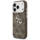 Guess 4G Big 4G Classic Logo case for iPhone 17 Pro brown - silver