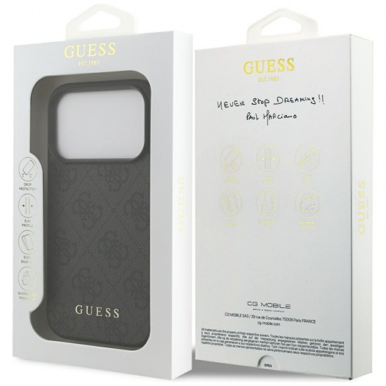 Guess 4G Classic Case for iPhone 17 Pro - Black