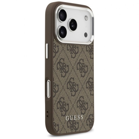 Guess 4G Classic Logo MagSafe Case for iPhone 17 Pro Max - Brown