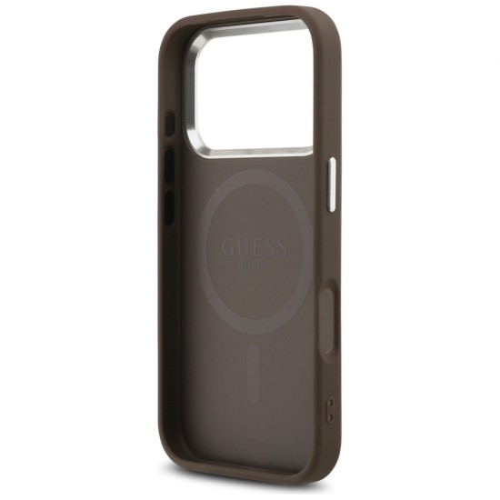 Guess 4G Classic Logo MagSafe Case for iPhone 17 Pro Max - Brown