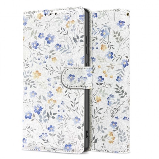 Tech-Protect Wallet Case for Samsung Galaxy A26 5G / A17 4G / 5G - Daisies with Leaves