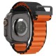 Spigen WBF1 Strap for Apple Watch 44 / 45 / 46 / 49 mm - Black and Orange