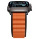Spigen WBF1 Strap for Apple Watch 44 / 45 / 46 / 49 mm - Black and Orange
