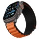 Spigen WBF1 Strap for Apple Watch 44 / 45 / 46 / 49 mm - Black and Orange