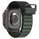 Strap Spigen WBF1 Strap for Apple Watch 44 / 45 / 46 / 49 mm - Black and Green