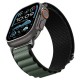 Strap Spigen WBF1 Strap for Apple Watch 44 / 45 / 46 / 49 mm - Black and Green