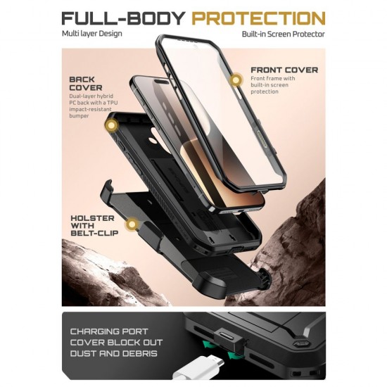 Supcase UB Pro iPhone 17 Case - Black