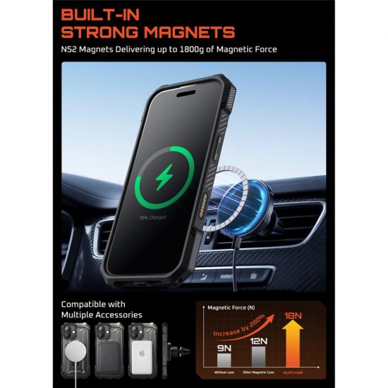 Supcase UB Grip Mag MagSafe Case for iPhone 17 - Black