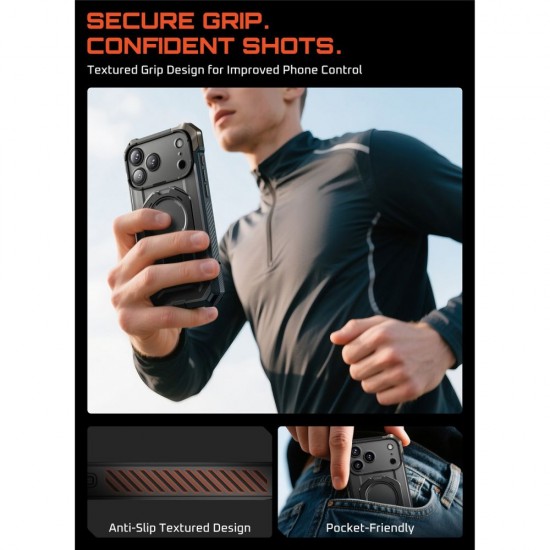 Supcase UB Grip Mag MagSafe Case for iPhone 17 Pro - Black