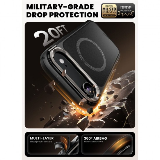 Supcase IBLSN Ares Flip Mag MagSafe Case for iPhone 17 Air - Black