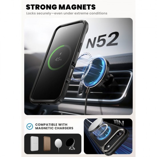 Supcase IBLSN Ares Flip Mag MagSafe Case for iPhone 17 Air - Black