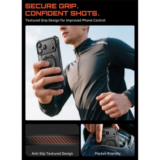 Supcase UB Grip Mag MagSafe Case for iPhone 17 Pro Max - Black