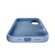 Puro Icon Mag Pro Liquid Silicone Case for iPhone 17, MagSafe Compatible, with Camera Protection and Aluminum Buttons - Blue