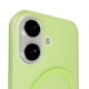 Puro Daylight Magsafe Compatible Silicone Case for iPhone 17 - Translucent Green