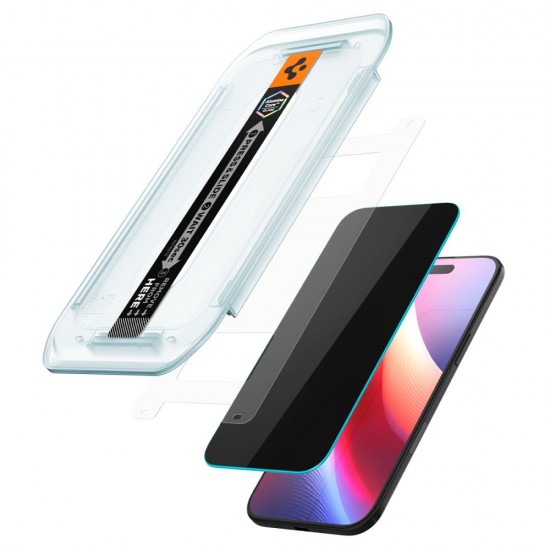 Spigen Glas.TR EZ Fit 2-pack privacy glass for iPhone 17 Air