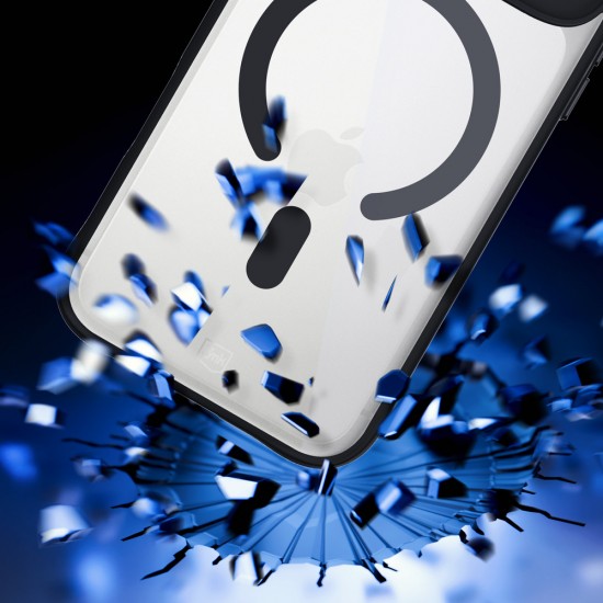 3mk Satin Armor MagCase for iPhone 17 Pro - Transparent Black