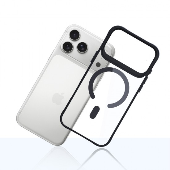 3mk Satin Armor MagCase for iPhone 17 Pro - Transparent Black