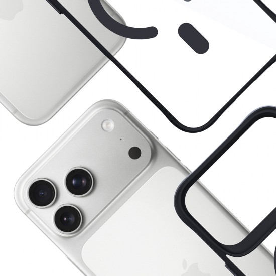 3mk Satin Armor MagCase for iPhone 17 Pro - Transparent Black