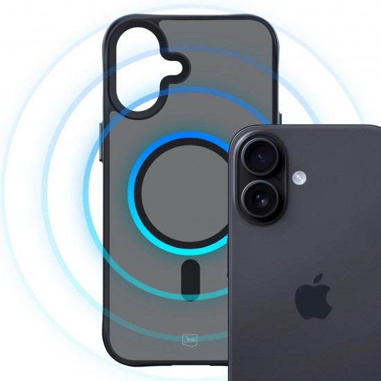 3mk Smoke MagCase for iPhone 17 - Black Semi-Transparent
